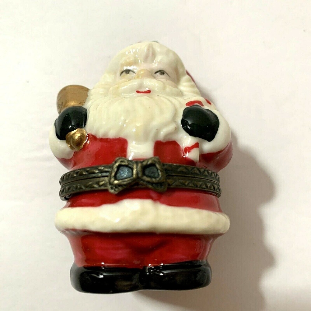 Trinket Boxes Collectible Small - Santa Christmas Collectible